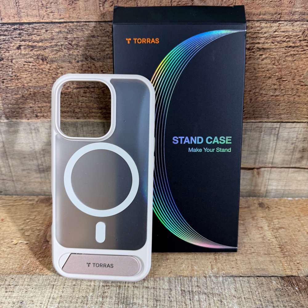 Stand Case for iPhone 16 Pro Gold MagSafe Compatible Kickstand Torras NEW‎